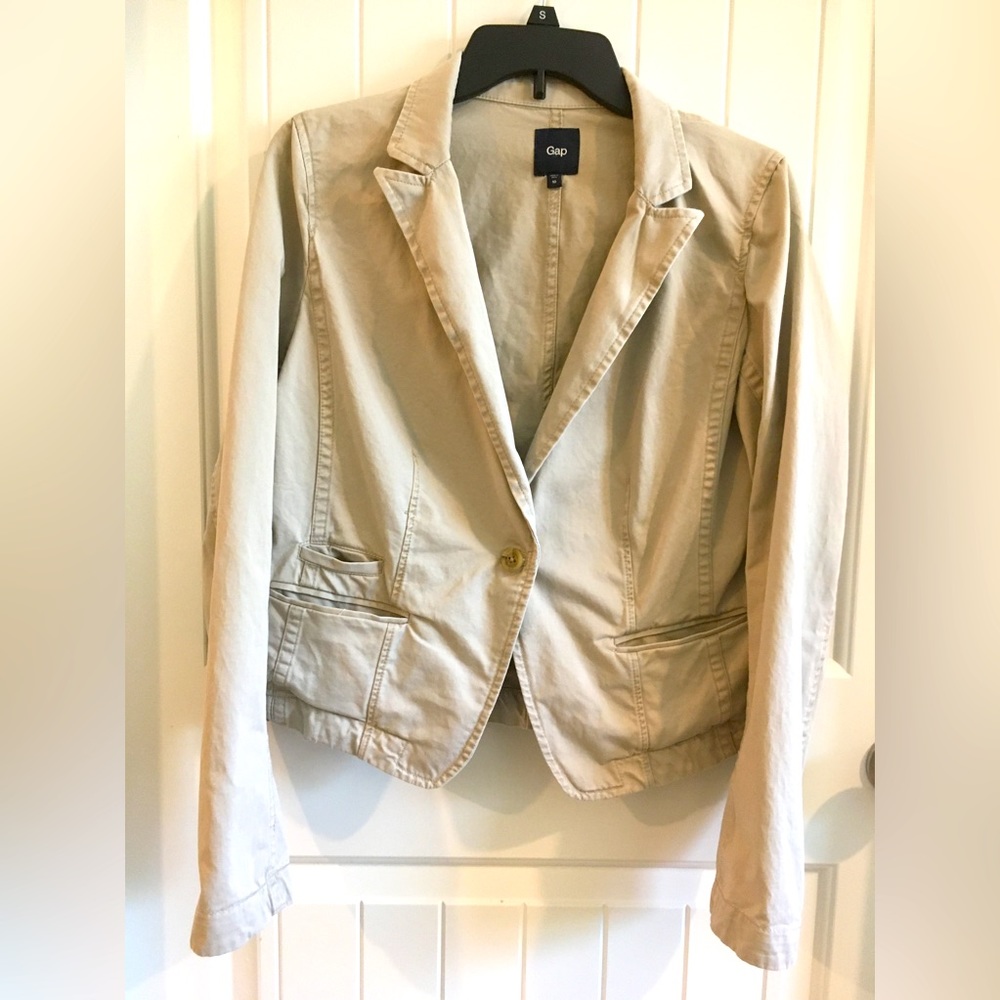 Gap Womens khaki blazer size 10